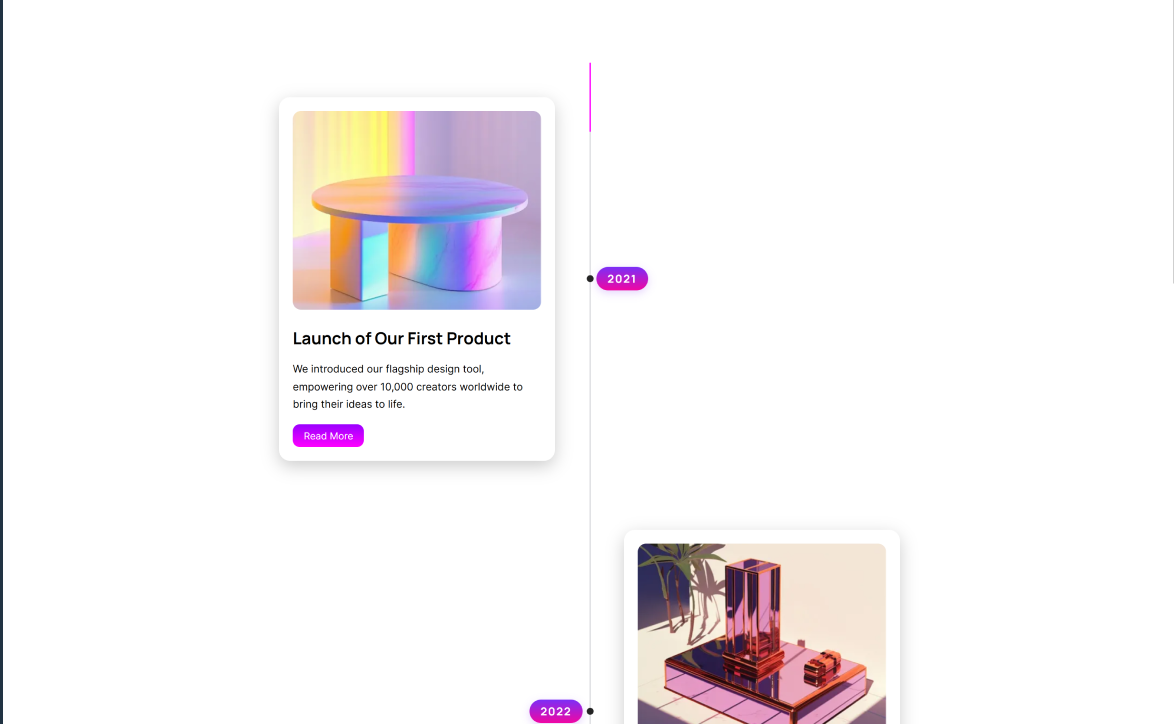 Classic Vertical Timeline